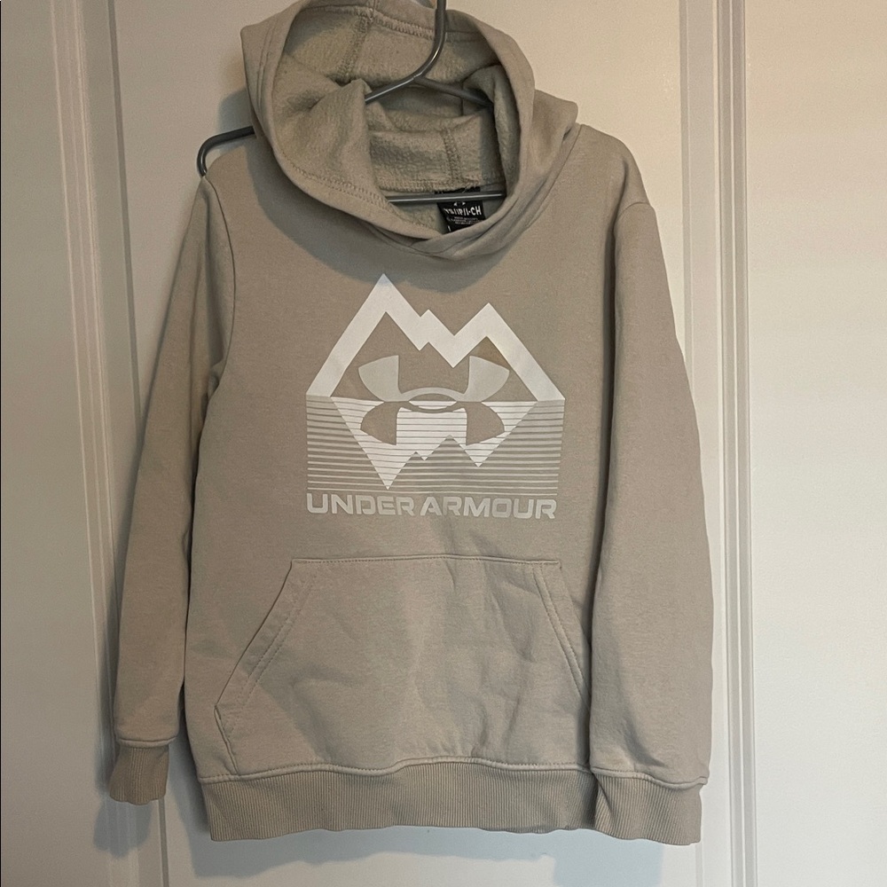 Under Armour Youth Small Tan Hoodie